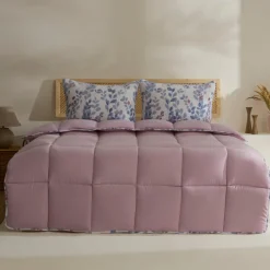 Karaca Leaf Multicolor Doppelbett Komforter Set 200x200+2x50x70