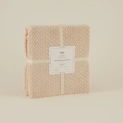 Karaca Leaves Ecru Doppelbettdecke 200x220