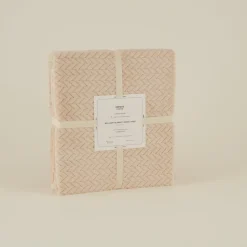 Karaca Leaves Ecru Einzelbettdecke 150x200