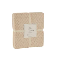 Karaca Leaves Ecru Einzelbettdecke 150x200