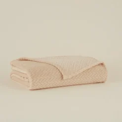 Karaca Leaves Ecru Welsoft TV Decke 130x150