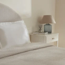 Karaca Leaves Graue Doppelbettdecke 200x220