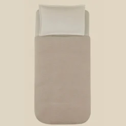 Karaca Leaves Graue Einzelbettdecke 150x200