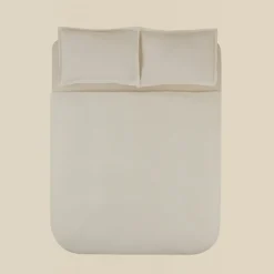 Karaca Leaves Weiße Doppelbettdecke 200x220