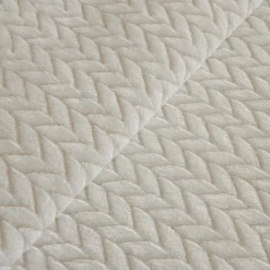 Karaca Leaves Weiße Doppelbettdecke 200x220