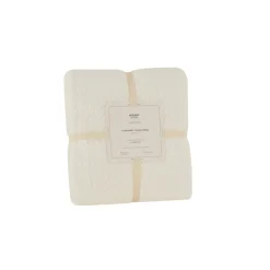 Karaca Leaves Weiße Welsoft TV Decke 130x150