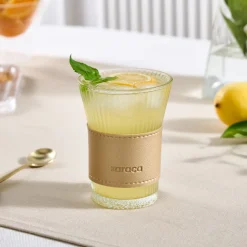 Karaca Leder Cool Touch Latte Glas 210 Ml Gold