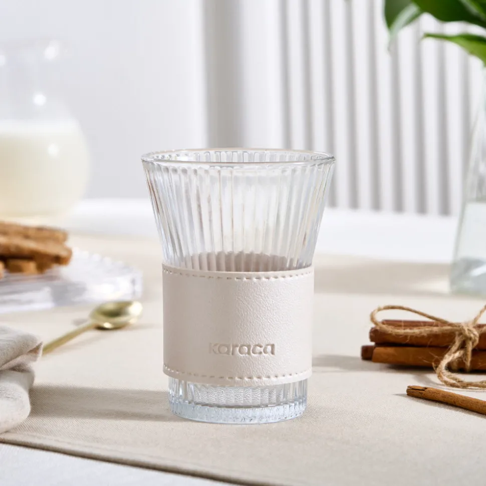 Karaca Leder Cool Touch Latte Glas 210 Ml Perlmutt