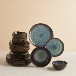 Karaca Leia Reaktiv 24-teiliges Tafelservice für 6 Personen