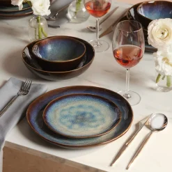 Karaca Leia Reaktiv 24-teiliges Tafelservice für 6 Personen