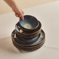 Karaca Leia Reaktiv 24-teiliges Tafelservice für 6 Personen