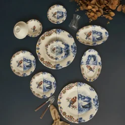 Karaca Leland Birdy 26-teiliges Frühstücksset und Servierschalen für 6 Personen