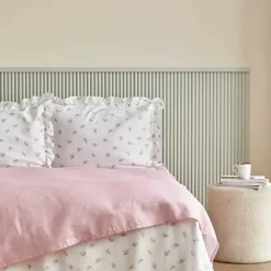 Karaca Lidya Bettwäsche-Set aus 100 % Baumwolle, Doppelbett, Rosa