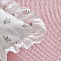 Karaca Lidya Bettwäsche-Set aus 100 % Baumwolle, Doppelbett, Rosa