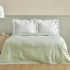 Karaca Lidya Bettwäsche-Set aus 100 % Baumwolle, Einzelbett, Grün