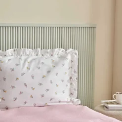 Karaca Lidya Bettwäsche-Set aus 100 % Baumwolle, Einzelbett, Rosa