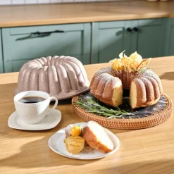 Karaca Lina Geschnittene Rosegold Gießen Kuchenform 25,5 cm