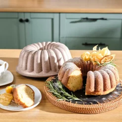 Karaca Lina Geschnittene Rosegold Gießen Kuchenform 25,5 cm