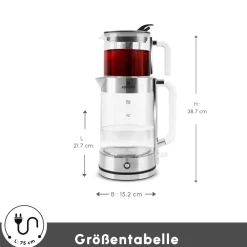 Karaca Luma Glas-Teemaschine