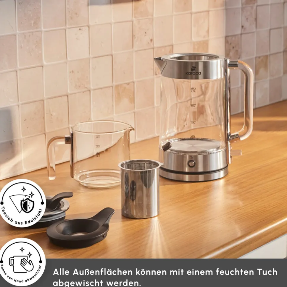 Karaca Luma Glas-Teemaschine