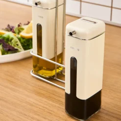 Karaca Luminous, 3-teilige Öl- und Essigflasche, Inox