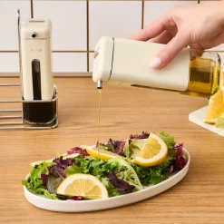 Karaca Luminous, 3-teilige Öl- und Essigflasche, Inox