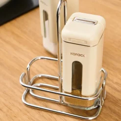 Karaca Luminous, 3-teiliger Salz- und Pfefferstreuer, Creme