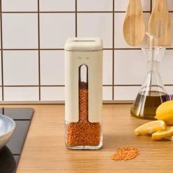 Karaca Luminous, Vorratsglas, 1210ML, Creme