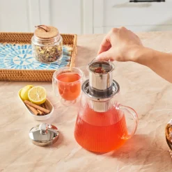 Karaca Lumira Borosilikat Glas Teekanne, 1200 Ml