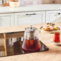 Karaca Lumira Borosilikat Glas Teekanne, 1200 Ml