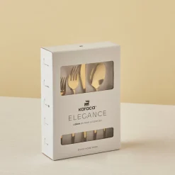 Karaca Lızbon Gold 6-Personen 30-teiliges Besteckset