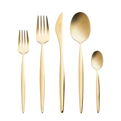 Karaca Lızbon Matte Gold 6-Personen 30-teiliges Besteckset