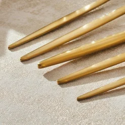 Karaca Lızbon Matte Gold 6-Personen 30-teiliges Besteckset