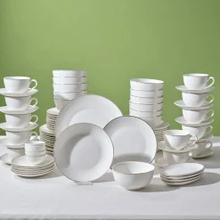 Karaca Marcelo Gold Geschirr und Frühstücks Set, 88 Teilig