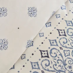 Karaca Marino Renforcé Bettwäsche-Set, Einzelbett, Blau