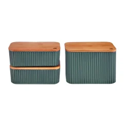 Karaca Massimo 3-teiliges Vorratsbehälter-Set Grün