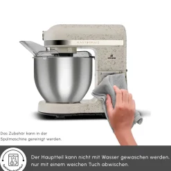 Karaca Mastermaıd Chef Pro Doppelarm Standmixer Soft Cream, 5L, 1500W