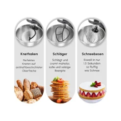 Karaca Mastermaid Chef Pro Doppelgriff Standmixer Space Grau, 5L, 1500W