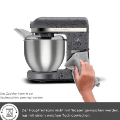 Karaca Mastermaid Chef Pro Doppelgriff Standmixer Space Grau, 5L, 1500W