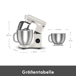 Karaca Mastermaid Chef Ultra D2000W Küchenmaschine mit Digitaldisplay Starlight 7L