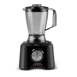 Karaca Mastermaid Power Max 11 in 1 Küchenroboter, Schwarz-Silber Matt, 2500 W