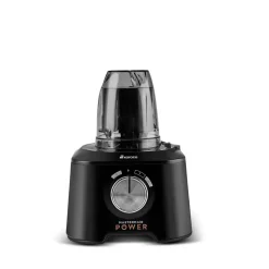 Karaca Mastermaid Power Max 11 in 1 Küchenroboter, Schwarz-Silber Matt, 2500 W