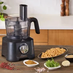 Karaca Mastermaid Power Max 11 in 1 Küchenroboter Glänzend Schwarz, 2500W