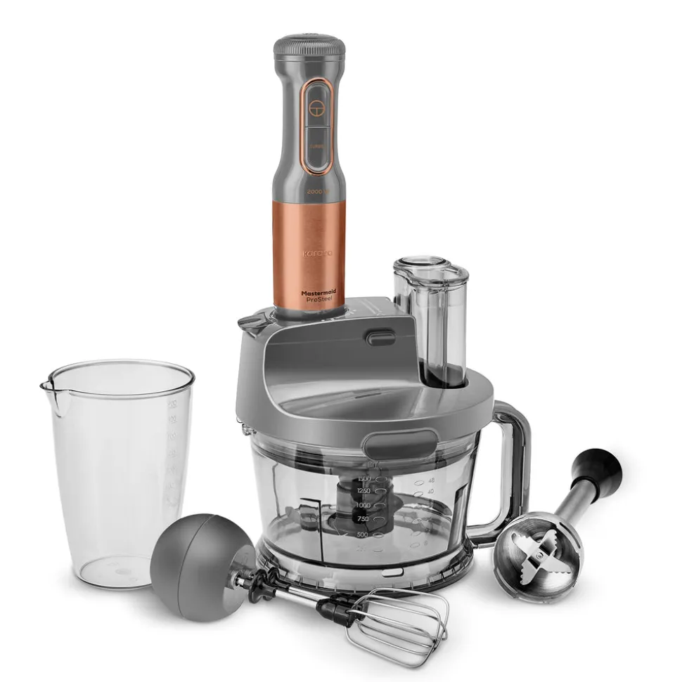 Karaca Mastermaid Prosteel 2000W Küchenmaschine Galactic Bronze