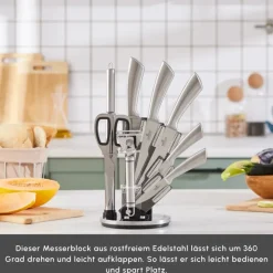 Karaca Meister Bremen Deutscher Stahl 9-teiliges Messerset