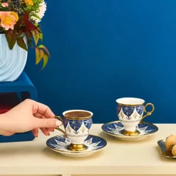 Karaca Merve 2-teiliges Kaffeetassenset für 2 Personen, 100 ml