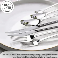 Karaca Midway Besteckset, 84 teilig, 12 Personen