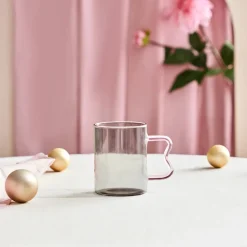 Karaca Miracle Tasse, Rosa Henkel im Zickzack