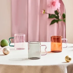 Karaca Miracle Tasse, Rosa Henkel im Zickzack