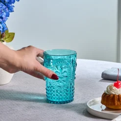 Karaca Moise Acryl Trinkglas, 400 ml, Blau